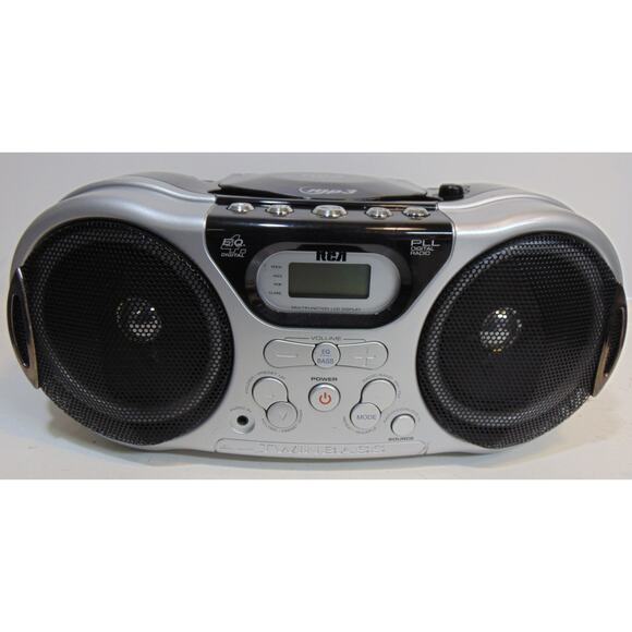 RCA Twin Bass RCD1598 Portable Boombox FM/AM/CD/MP3 Stereo Radio TESTED AUX IN - Picture 2 of 12